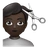 Person Getting Haircut: Dark Skin Tone