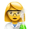 Woman Scientist Emoji 👩‍🔬 image - Apple style