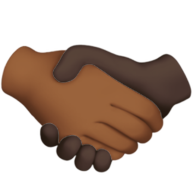 Handshake: Medium-Dark Skin Tone, Dark Skin Tone