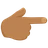 Backhand Index Pointing Right: Medium Skin Tone