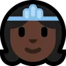 Princess: Dark Skin Tone Emoji 👸🏿 image - Microsoft Windows 10 Segoe UI Emoji style