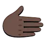 Rightwards Hand: Dark Skin Tone Emoji 🫱🏿 image - Google Noto Color Animated style