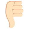 Thumbs Down: Light Skin Tone Emoji 👎🏻 image - EmojiTwo style