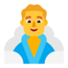 Man In Steamy Room Emoji 🧖‍♂️ image - Microsoft Classic 2D style