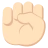 Raised Fist: Light Skin Tone