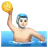 Man Playing Water Polo: Light Skin Tone