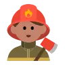 Man Firefighter: Medium Skin Tone Emoji 👨🏽‍🚒 image - Tossface style