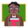 Teacher: Medium-Dark Skin Tone Emoji 🧑🏾‍🏫 image - Microsoft Classic 2D style