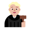 Judge: Medium-Light Skin Tone Emoji 🧑🏼‍⚖️ image - Microsoft Classic 2D style