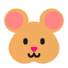 仓鼠脸 Emoji 🐹 image - Microsoft Classic 2D style