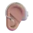 Ear With Hearing Aid: Medium Skin Tone