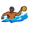 Person Playing Water Polo: Medium-Dark Skin Tone Emoji 🤽🏾 image - Emojidex style