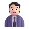 Office Worker: Light Skin Tone Emoji 🧑🏻‍💼 image - Microsoft 3D Fluent style