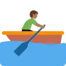 Man Rowing Boat: Medium-Dark Skin Tone Emoji 🚣🏾‍♂️ image - Twitter / X (Twemoji) style