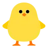 Front-Facing Baby Chick Emoji 🐥 image - Tossface style