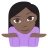 Person Shrugging: Dark Skin Tone