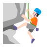 Person Climbing: Light Skin Tone Emoji 🧗🏻 image - Microsoft Classic 2D style