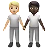 People Holding Hands: Medium-Light Skin Tone, Dark Skin Tone