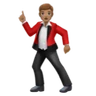 Man Dancing: Medium Skin Tone Emoji 🕺🏽 image - Huawei Harmony OS style