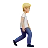 Person Walking Facing Right: Medium-Light Skin Tone