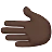 Leftwards Hand: Dark Skin Tone