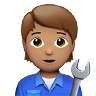 Mechanic: Medium Skin Tone Emoji 🧑🏽‍🔧 image - Apple style