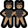 Men With Bunny Ears: Medium Skin Tone Emoji 👯🏽‍♂️ image - Microsoft Windows 10 Segoe UI Emoji style