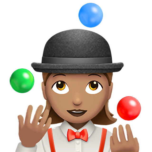 Woman Juggling: Medium Skin Tone