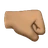 Right-Facing Fist: Medium Skin Tone
