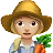 Woman Farmer: Medium-Light Skin Tone