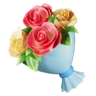 花束 Emoji 💐 image - Huawei Harmony OS style