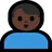 Man Pouting: Dark Skin Tone