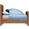 Person In Bed: Medium Skin Tone Emoji 🛌🏽 image - Apple style