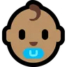 Baby: Medium Skin Tone Emoji 👶🏽 image - Microsoft Windows 10 Segoe UI Emoji style