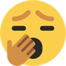 Rosto bocejando Emoji 🥱 image - Skype style