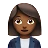 Woman Office Worker: Medium-Dark Skin Tone