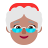 Mrs. Claus: Medium Skin Tone Emoji 🤶🏽 image - Microsoft Classic 2D style