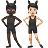 People With Bunny Ears: Dark Skin Tone, Light Skin Tone