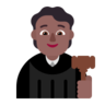 Judge: Medium-Dark Skin Tone Emoji 🧑🏾‍⚖️ image - Microsoft Classic 2D style