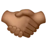 Handshake: Medium-Dark Skin Tone Emoji 🤝🏾 image - Samsung style