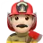 Man Firefighter: Light Skin Tone
