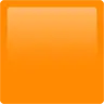 Emoji Nagy narancssárga négyzet 🟧 image - Apple style