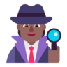 Detective: Medium-Dark Skin Tone Emoji 🕵🏾 image - Microsoft Classic 2D style