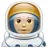 Man Astronaut: Medium-Light Skin Tone
