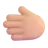Leftwards Hand: Medium-Light Skin Tone