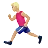 Man Running: Medium-Light Skin Tone