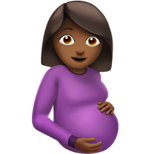 Pregnant Woman: Medium-Dark Skin Tone