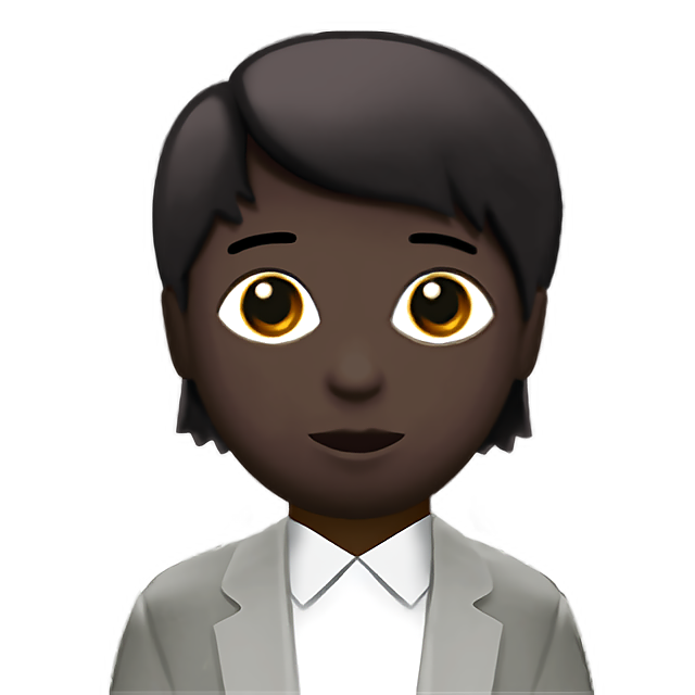 Office Worker: Dark Skin Tone