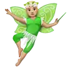 Man Fairy: Medium-Light Skin Tone Emoji 🧚🏼‍♂️ image - WhatsApp style