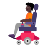 Person In Motorized Wheelchair: Dark Skin Tone Emoji 🧑🏿‍🦼 image - Microsoft Classic 2D style